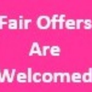 Fair Offers are Welcomed